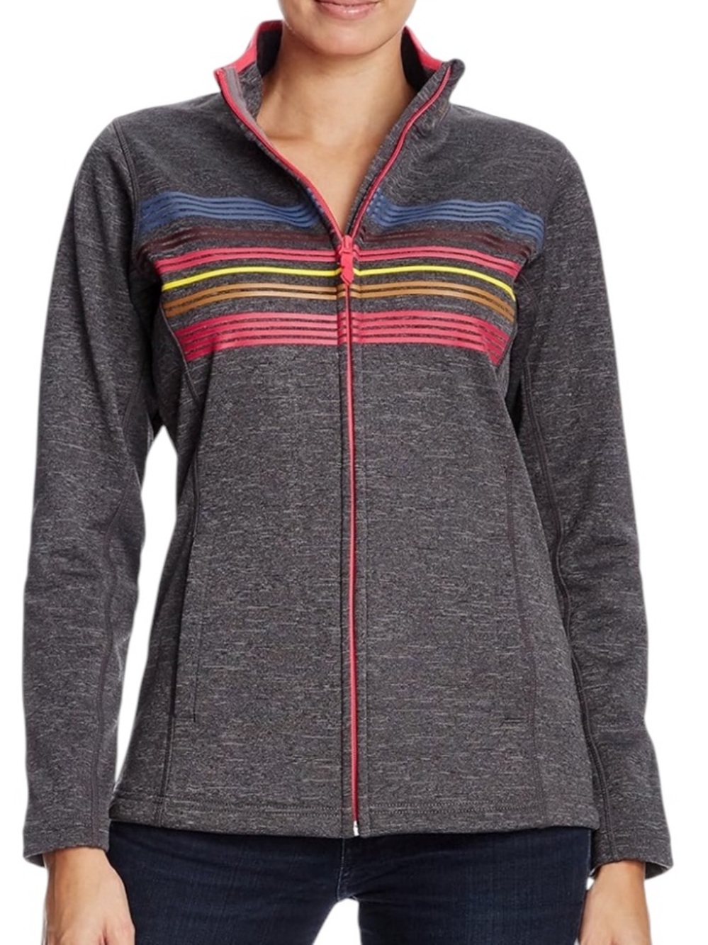 Helly Hansen Women’s Graphic Fleece Full Front Zip Jacket Size Small